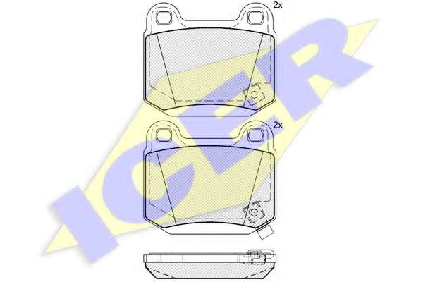 Комплект тормозных колодок, дисковый тормоз