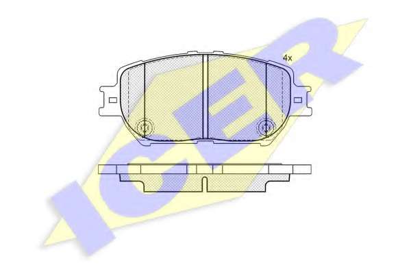 Комплект тормозных колодок, дисковый тормоз
