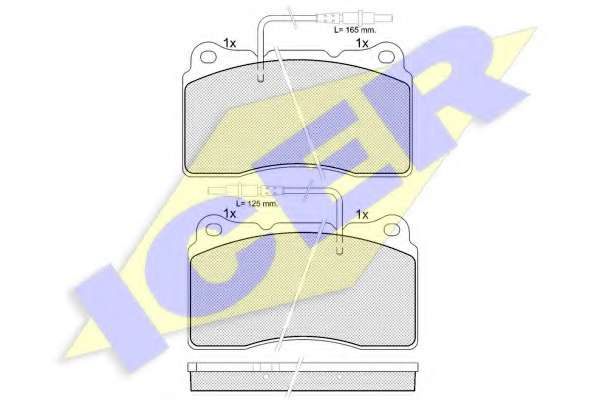 Комплект тормозных колодок, дисковый тормоз