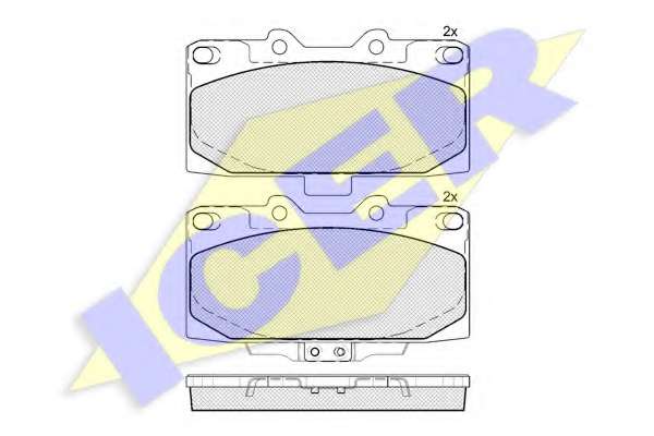 Комплект тормозных колодок, дисковый тормоз