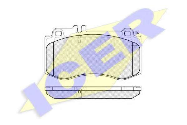 Комплект тормозных колодок, дисковый тормоз