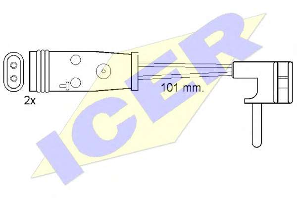 Сигнализатор, износ тормозных колодок