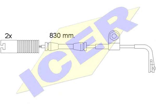 Сигнализатор, износ тормозных колодок