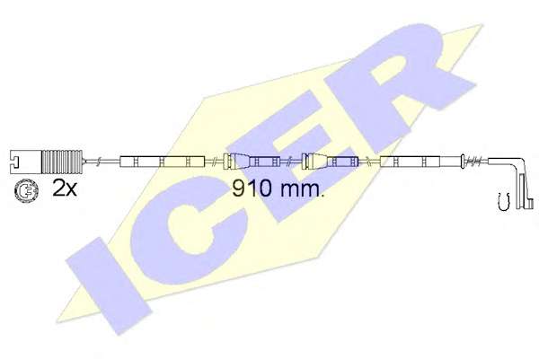 Сигнализатор, износ тормозных колодок