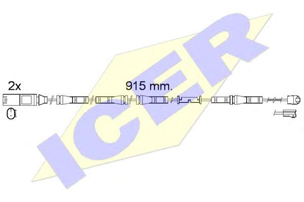 Сигнализатор, износ тормозных колодок