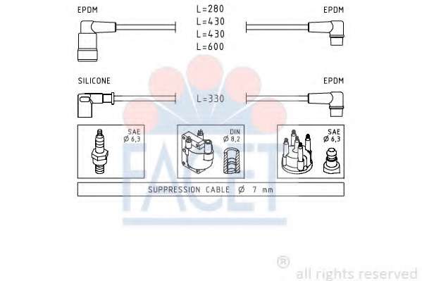 Комплект проводов зажигания