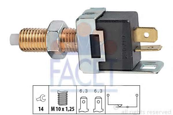 Выключатель фонаря сигнала торможения. Выключатель, привод сцепления (Tempomat)