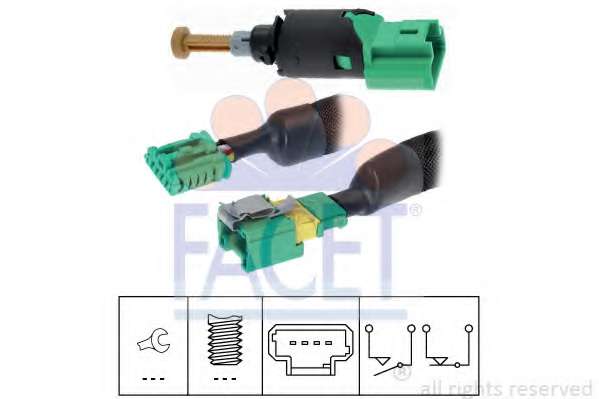 Выключатель фонаря сигнала торможения. Выключатель, привод сцепления (Tempomat)