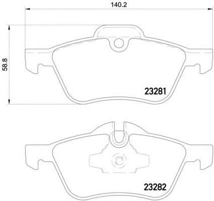 Комплект тормозных колодок, дисковый тормоз
