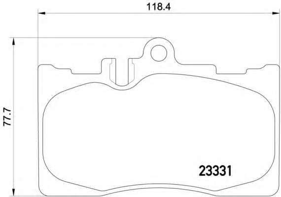 Комплект тормозных колодок, дисковый тормоз