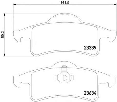 Комплект тормозных колодок, дисковый тормоз