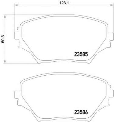Комплект тормозных колодок, дисковый тормоз