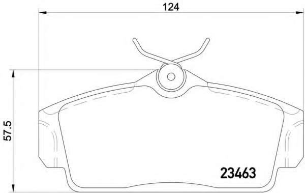 Комплект тормозных колодок, дисковый тормоз