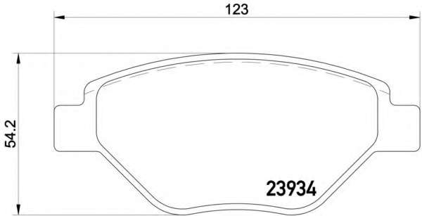 Комплект тормозных колодок, дисковый тормоз