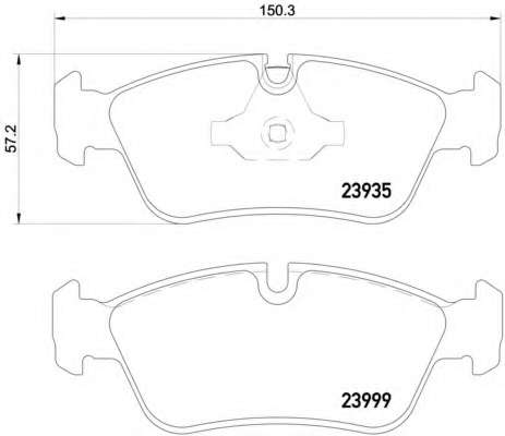 Комплект тормозных колодок, дисковый тормоз