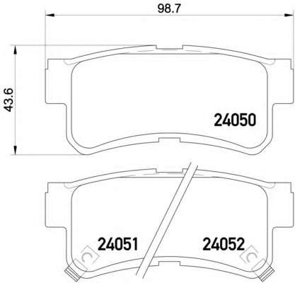 Комплект тормозных колодок, дисковый тормоз