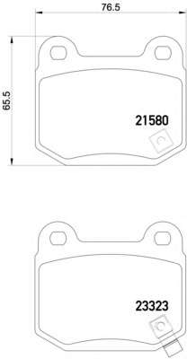 Комплект тормозных колодок, дисковый тормоз
