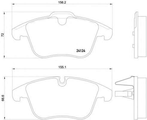 Комплект тормозных колодок, дисковый тормоз
