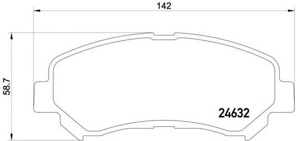 Комплект тормозных колодок, дисковый тормоз