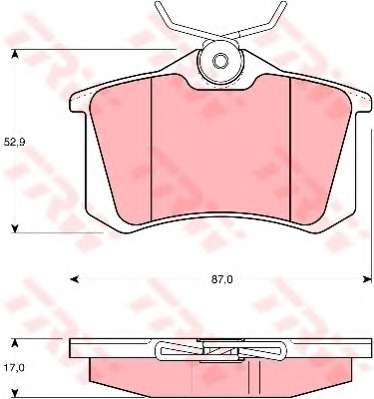 Комплект тормозных колодок, дисковый тормоз