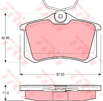 Комплект тормозных колодок, дисковый тормоз