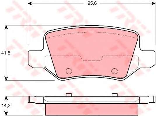 Комплект тормозных колодок, дисковый тормоз