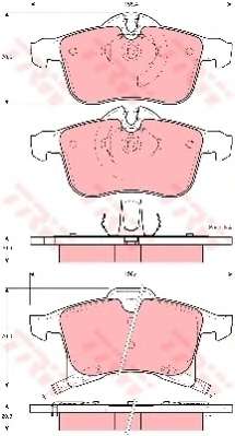 Комплект тормозных колодок, дисковый тормоз