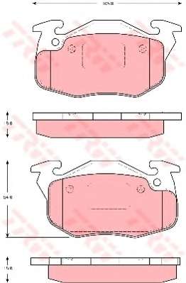 Комплект тормозных колодок, дисковый тормоз