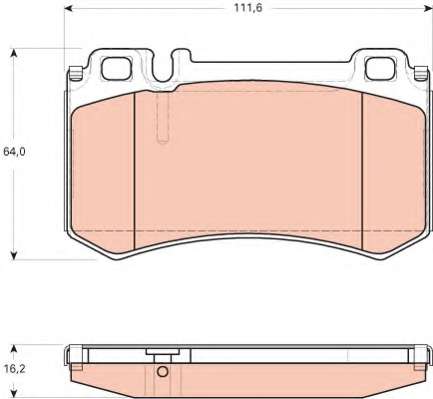 Комплект тормозных колодок, дисковый тормоз