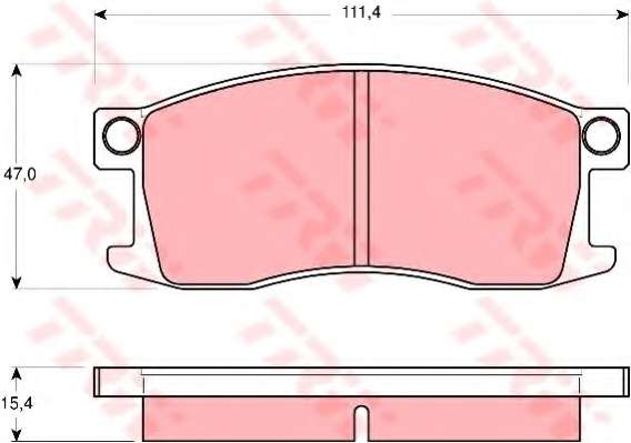 Комплект тормозных колодок, дисковый тормоз