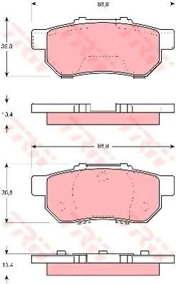 Комплект тормозных колодок, дисковый тормоз