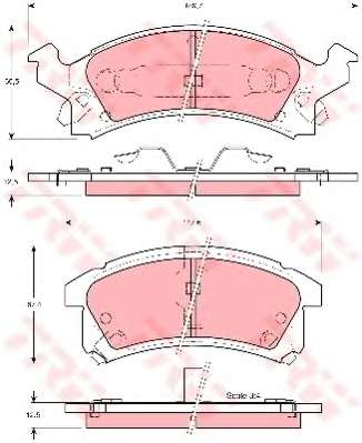Комплект тормозных колодок, дисковый тормоз