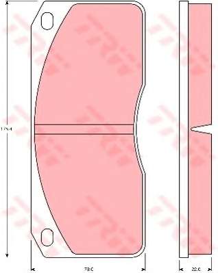 Комплект тормозных колодок, дисковый тормоз