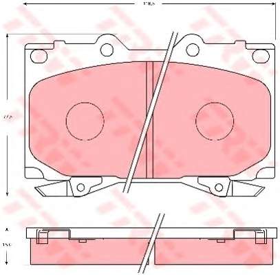 Комплект тормозных колодок, дисковый тормоз