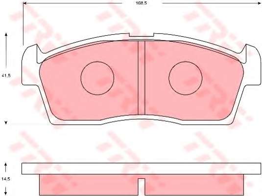 Комплект тормозных колодок, дисковый тормоз