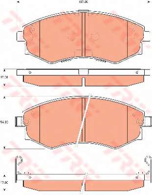 Комплект тормозных колодок, дисковый тормоз