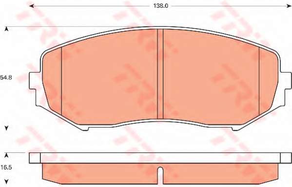 Комплект тормозных колодок, дисковый тормоз