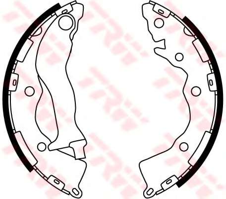 Колодки гальмові задні / барабан /