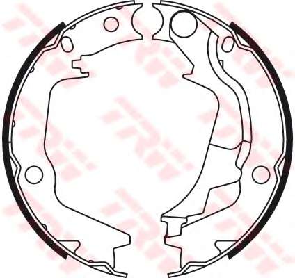 Комплект тормозных колодок, стояночная тормозная система