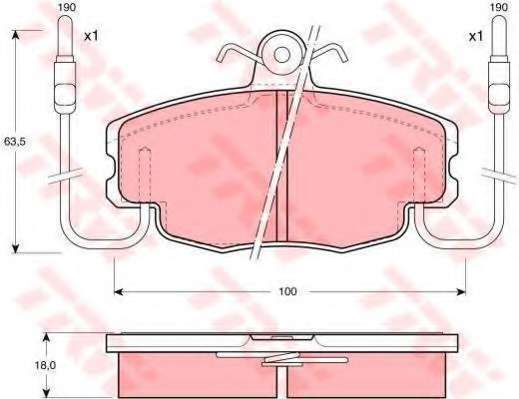 Комплект тормозов, дисковый тормозной механизм