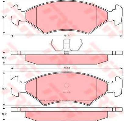 Комплект тормозов, дисковый тормозной механизм