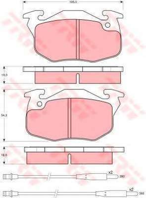 Комплект тормозов, дисковый тормозной механизм