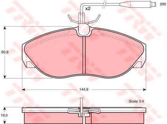Комплект тормозов, дисковый тормозной механизм