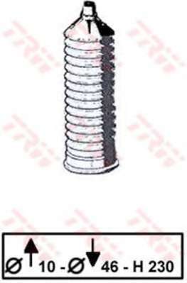 Комплект пылника, рулевое управление