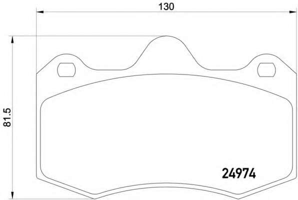 Комплект тормозных колодок, дисковый тормоз