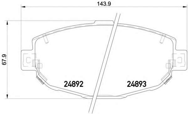 Комплект тормозных колодок, дисковый тормоз