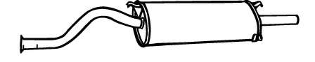 Глушитель выхлопных газов конечный