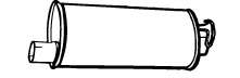 Глушитель выхлопных газов конечный