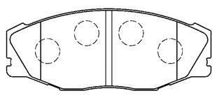 Комплект тормозных колодок, дисковый тормоз