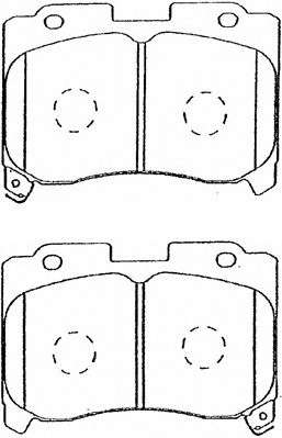 Комплект тормозных колодок, дисковый тормоз